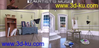 Z Artist's Muse Environment and Poses模型的图片7