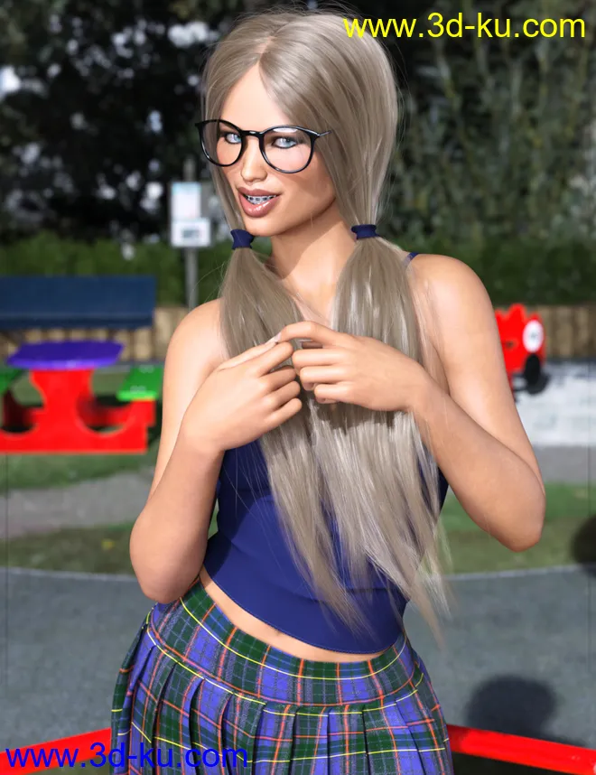 Z Braces are Cool for Genesis 8 Male and Female模型的图片2