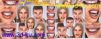 3D打印模型Z Braces are Cool for Genesis 8 Male and Female的图片