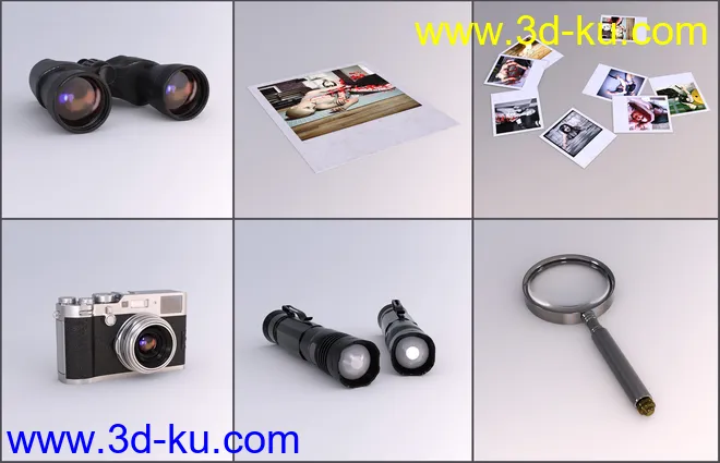 Z Detectives Props and Poses for Genesis 3 and 8模型的图片3