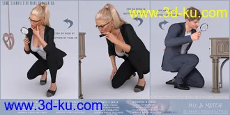 3D打印模型Z Detectives Props and Poses for Genesis 3 and 8的图片