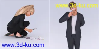 3D打印模型Z Detectives Props and Poses for Genesis 3 and 8的图片