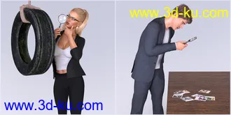 3D打印模型Z Detectives Props and Poses for Genesis 3 and 8的图片