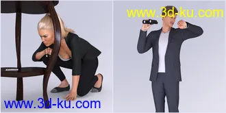 3D打印模型Z Detectives Props and Poses for Genesis 3 and 8的图片