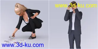 3D打印模型Z Detectives Props and Poses for Genesis 3 and 8的图片