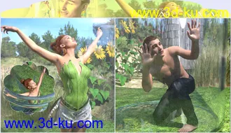 3D打印模型Z Fairy in a Jar Props and Poses for Genesis 3 and 8的图片