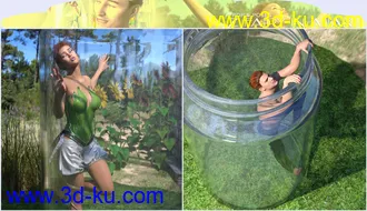 3D打印模型Z Fairy in a Jar Props and Poses for Genesis 3 and 8的图片