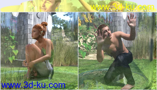 Z Fairy in a Jar Props and Poses for Genesis 3 and 8模型的图片11