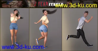 3D打印模型Z Fear Itself Poses Mega Set for Genesis 3 and 8的图片
