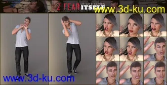 3D打印模型Z Fear Itself Poses Mega Set for Genesis 3 and 8的图片