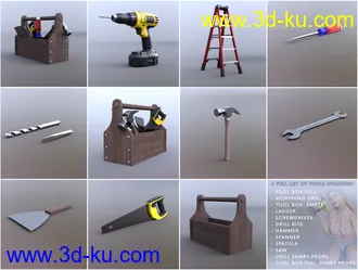 3D打印模型Z Fix It Tool Kit and Poses for Genesis 3 and 8的图片