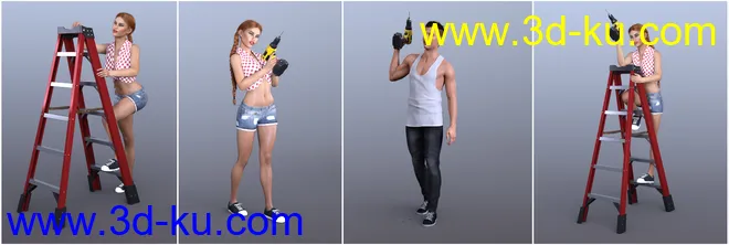 Z Fix It Tool Kit and Poses for Genesis 3 and 8模型的图片9