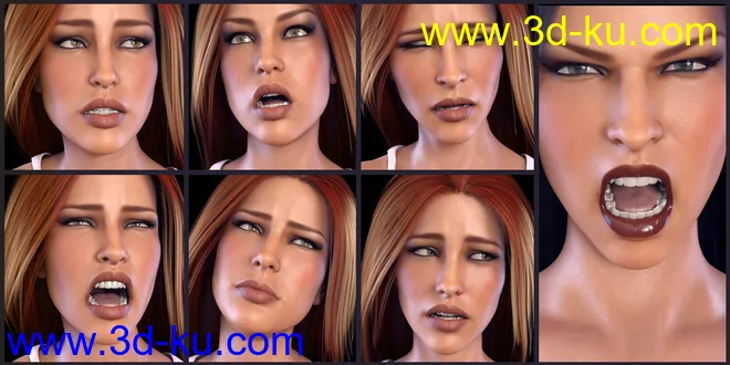 Z Horror and Fear - Dialable and One-Click Expressions for Victoria 8模型的图片4