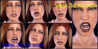 3D打印模型Z Horror and Fear - Dialable and One-Click Expressions for Victoria 8的图片