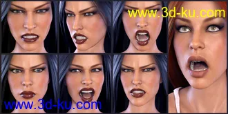 3D打印模型Z Horror and Fear - Dialable and One-Click Expressions for Victoria 8的图片