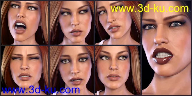 Z Horror and Fear - Dialable and One-Click Expressions for Victoria 8模型的图片6