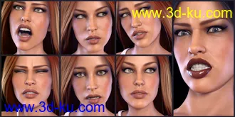 3D打印模型Z Horror and Fear - Dialable and One-Click Expressions for Victoria 8的图片