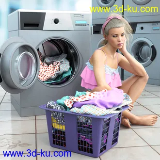 3D打印模型Z Household Chores Laundry for Genesis 8的图片
