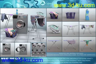 3D打印模型Z Household Chores Laundry for Genesis 8的图片