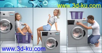 3D打印模型Z Household Chores Laundry for Genesis 8的图片