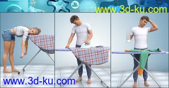 3D打印模型Z Household Chores Laundry for Genesis 8的图片