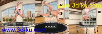3D打印模型Z iBounce Trampoline Prop and Poses for Genesis 3 and 8的图片