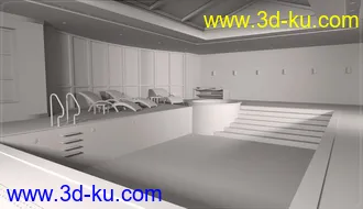 Z Luxury Swimming Pool - Environment with Poses for Genesis 3 & 8模型的图片22