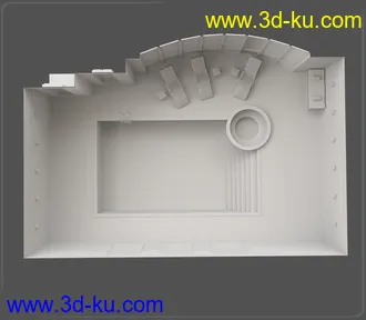 3D打印模型Z Luxury Swimming Pool - Environment with Poses for Genesis 3 & 8的图片