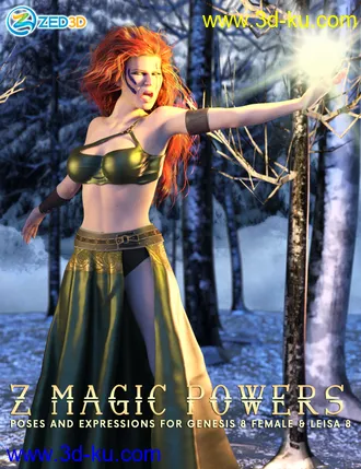 3D打印模型Z Magic Powers Poses and Expressions for Leisa 8的图片