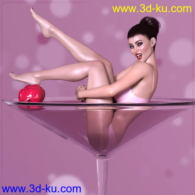 Z Martini Girls Prop and Poses for Genesis 3 and 8 Female模型的图片2