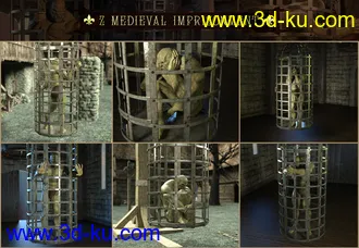 3D打印模型Z Medieval Imprisonment for Genesis 3 and 8的图片