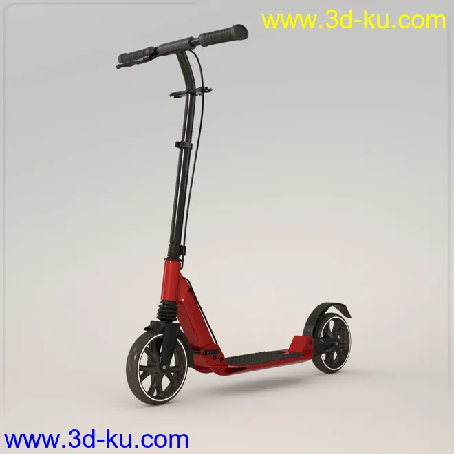 Z My Scooter Prop and Poses for Genesis 3 and 8模型的图片2