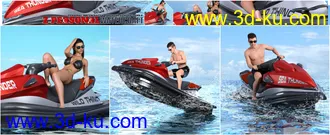 3D打印模型Z Personal Watercraft and Poses for Genesis 3 and 8的图片