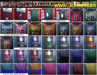 3D打印模型Z Photo Booth and Poses for Genesis 3 and 8的图片