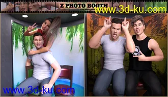3D打印模型Z Photo Booth and Poses for Genesis 3 and 8的图片