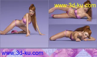 3D打印模型Z Slender Model Shape Preset and Poses for Genesis 8 Female的图片