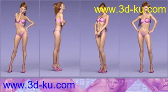 3D打印模型Z Slender Model Shape Preset and Poses for Genesis 8 Female的图片