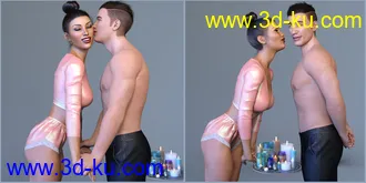3D打印模型Z The Power of The Kiss Romantic Poses for Genesis 3 and 8的图片