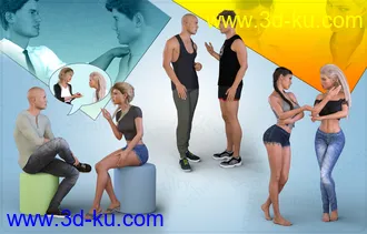 3D打印模型Z Utility Series - Conversation - Poses, Partials and Expressions for Genesis 3 & 8的图片