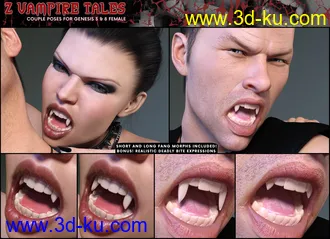 3D打印模型Z Vampire Tales Poses for Genesis 3 and 8的图片