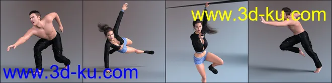 Z Variety Action Pose Collection for Genesis 3 and 8模型的图片7