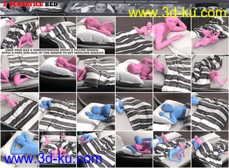 3D打印模型Z Versatile Morphing Bed and Poses for Genesis 8的图片