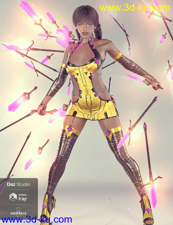 Zaquida for Genesis 8 Female模型的图片1