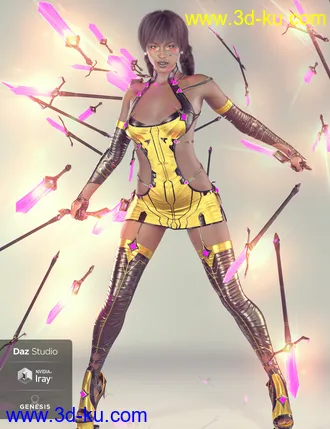 3D打印模型Zaquida for Genesis 8 Female的图片