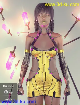 3D打印模型Zaquida for Genesis 8 Female的图片