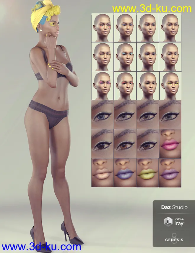 Zaquida for Genesis 8 Female模型的图片6