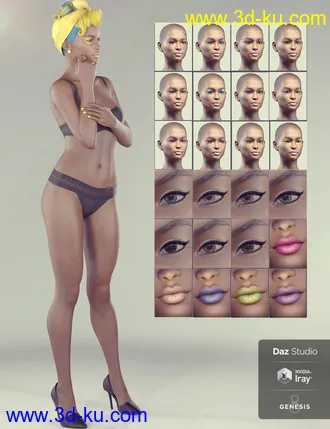 3D打印模型Zaquida for Genesis 8 Female的图片