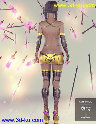 3D打印模型Zaquida for Genesis 8 Female的图片