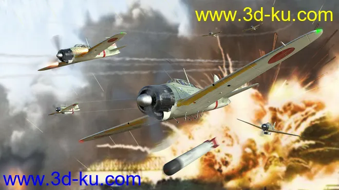 Zeke Military Aircraft模型的图片2