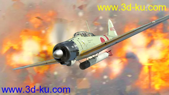 Zeke Military Aircraft模型的图片3
